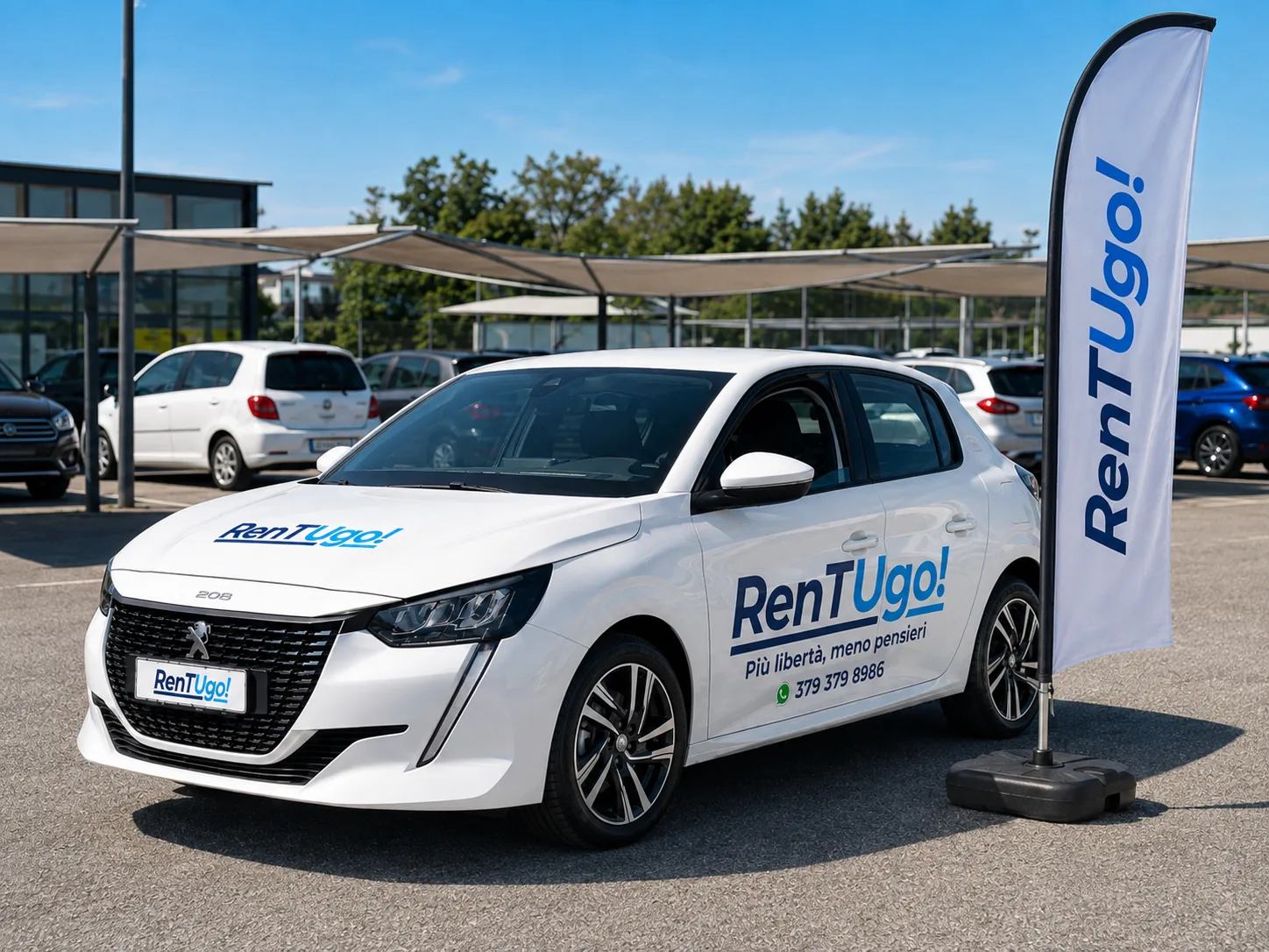 Peugeot 208 RenTUgo pronta per il noleggio